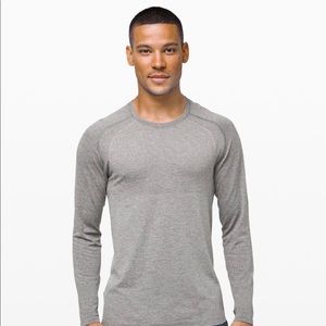 Men’s L Lululemon Metal Vent Tech LS Grey
